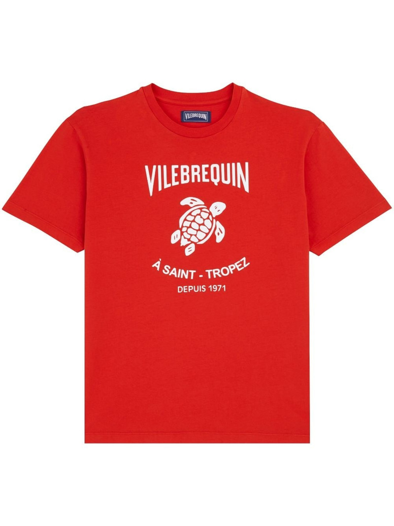 logo-print cotton T-shirt 1