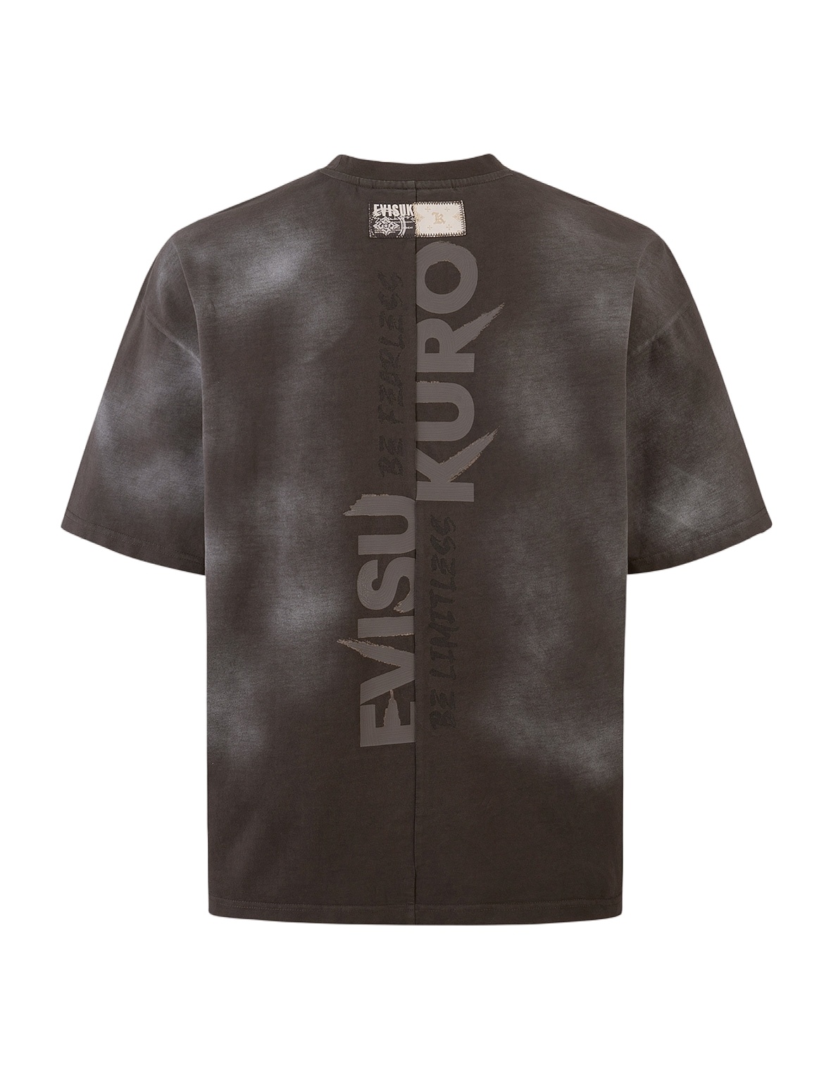 Garment Dyed Calligraphy Logo Print Oversized T-shirt - 14