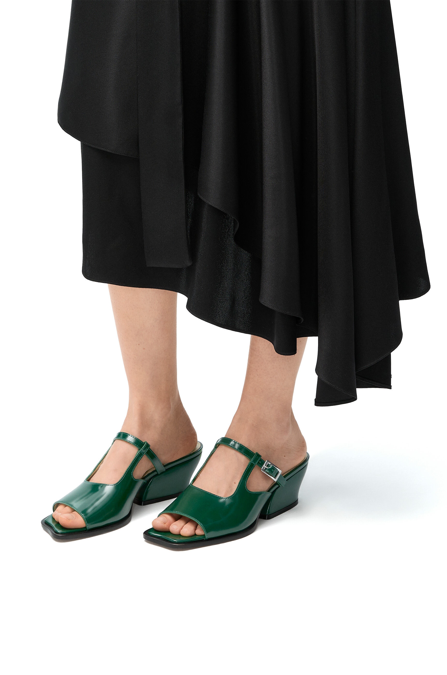 Onda open-toe mule in brushed calfskin - 2