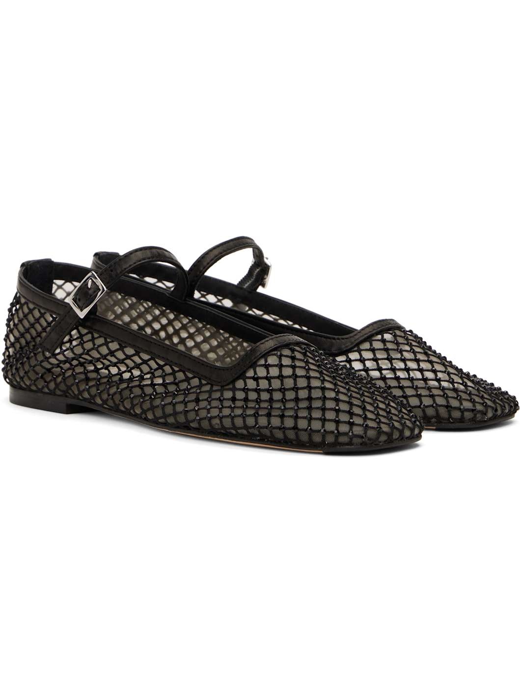 Black Vanita Ballerina Flats - 4