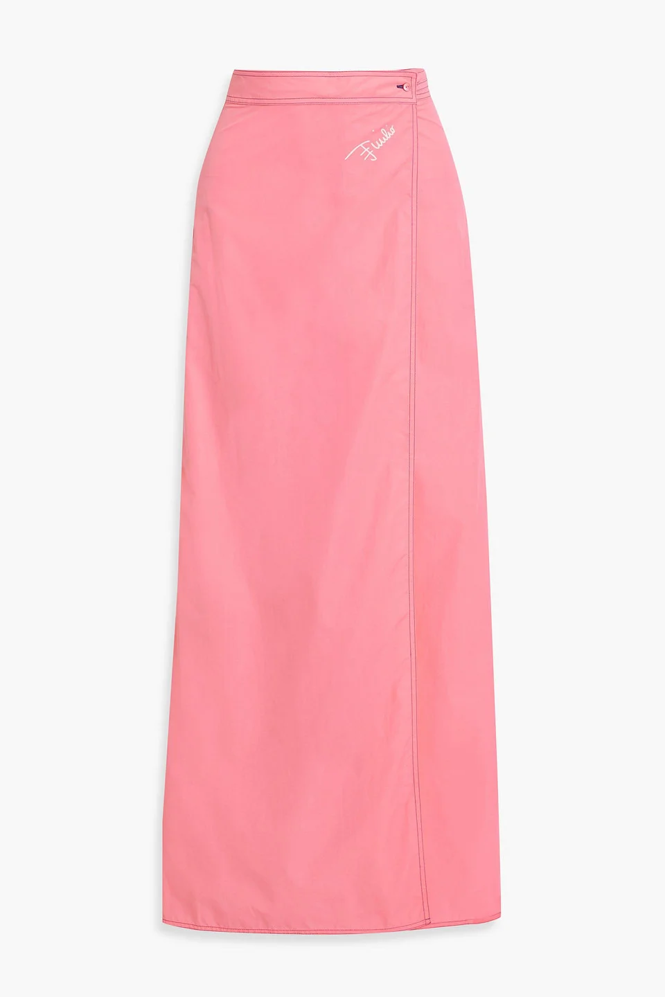 Taffeta maxi wrap skirt - 1