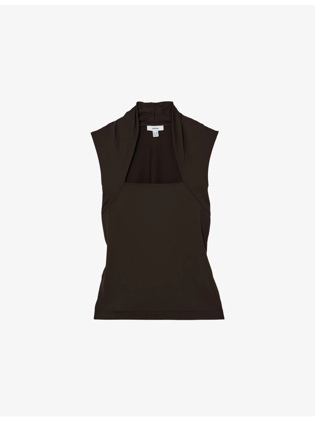 Harri Square-Neck Ruched Stretch-Jersey Top - 1