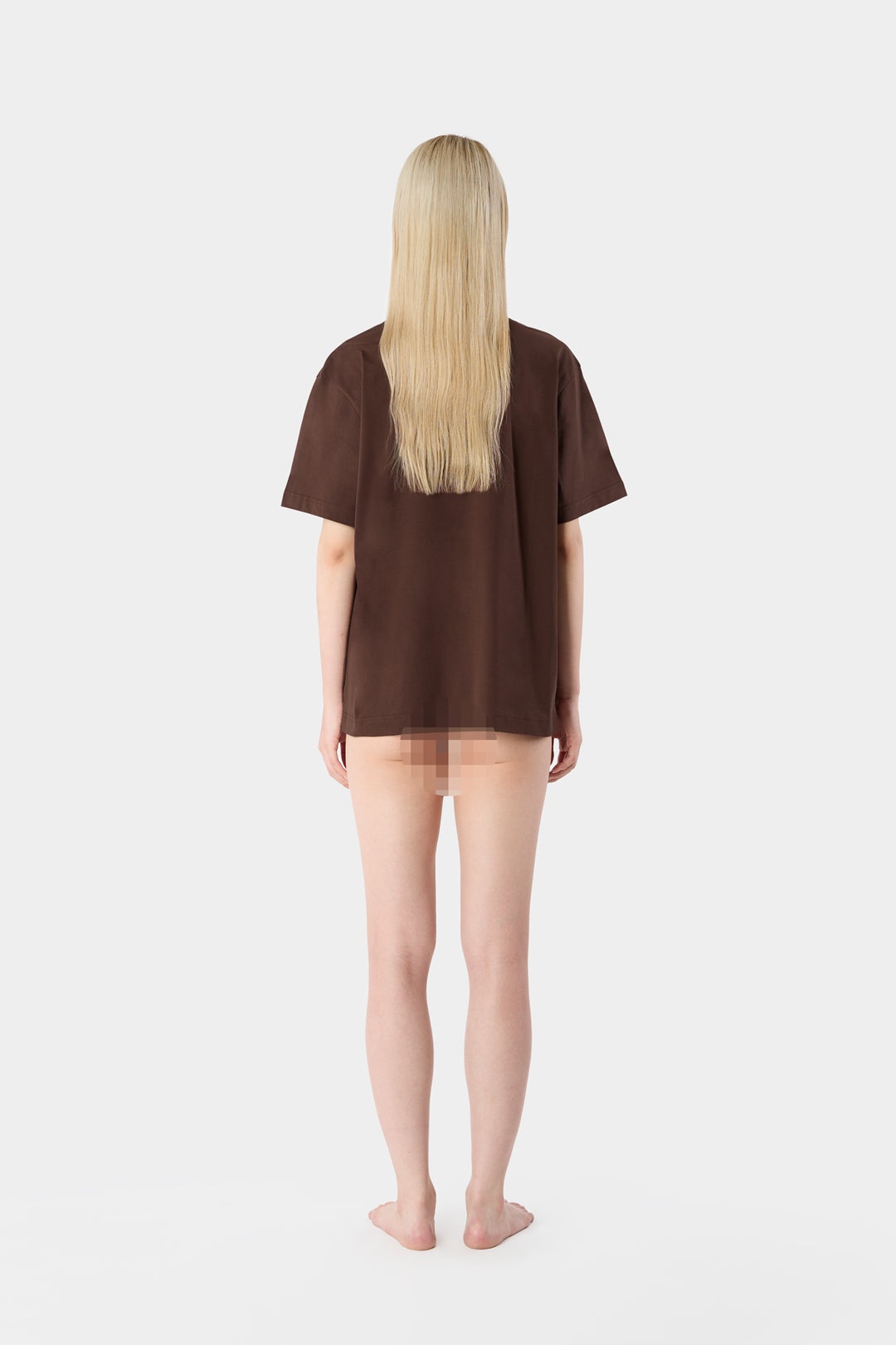 BIG LOGO T-SHIRT / brown - 8