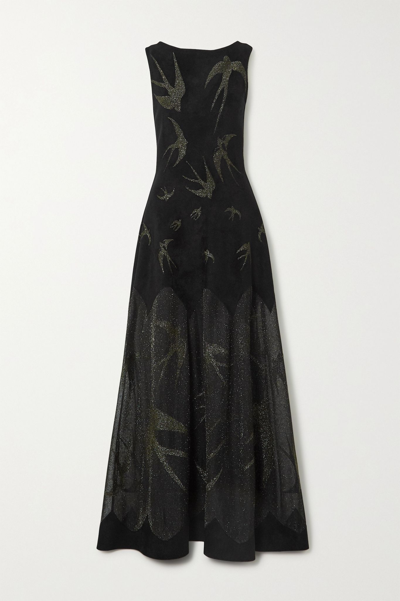 Velvet and Lurex gown - 1