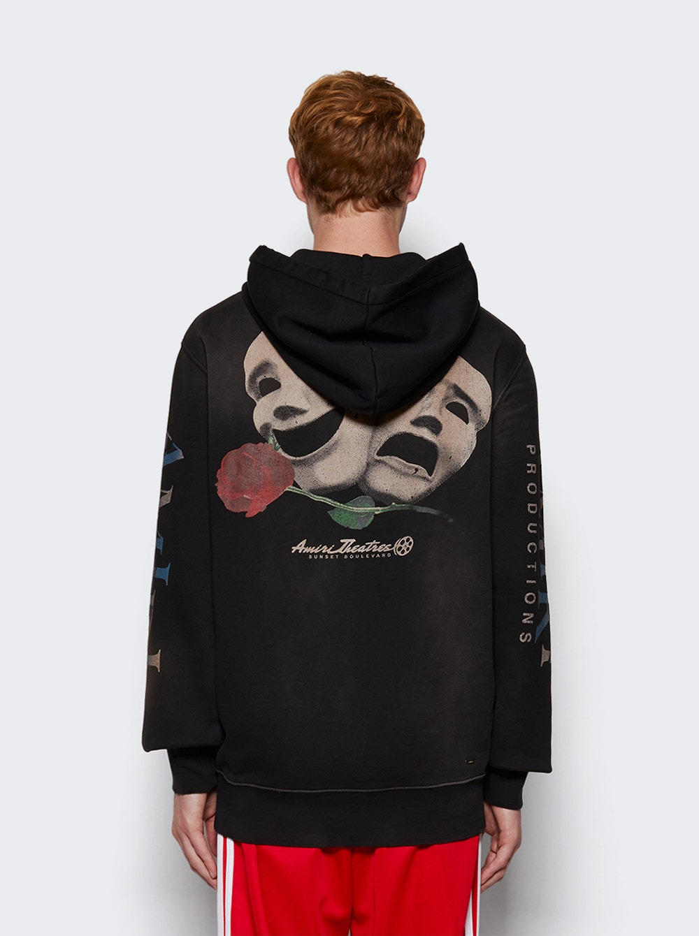 Theatre Masks Hoodie Black - 5