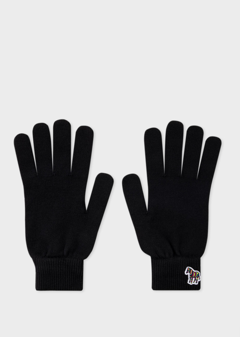 Zebra Logo Wool Gloves 1