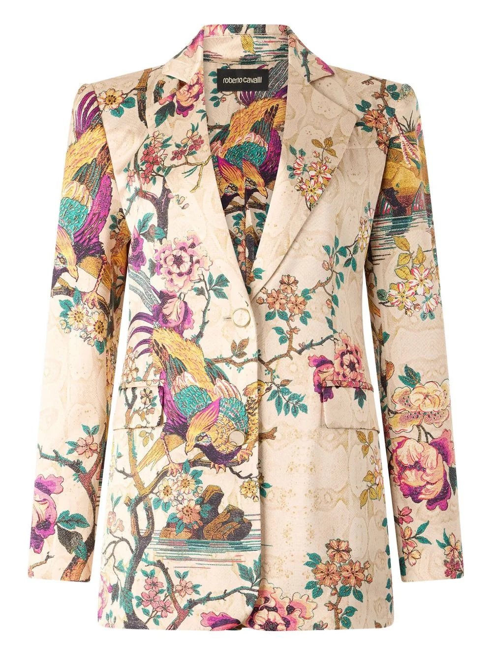 floral-print jacket - 1