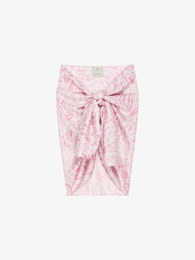 SARONG IN PRINTED SILK - 1