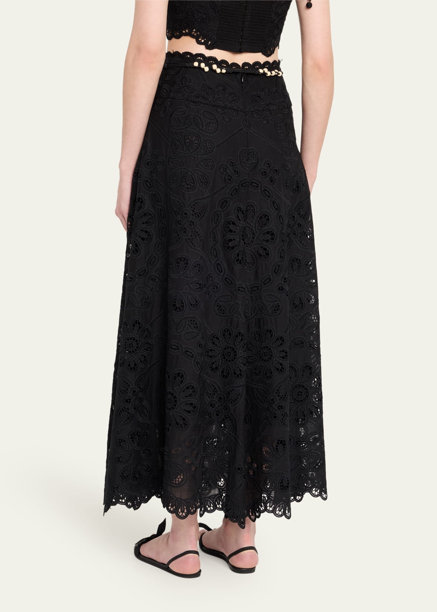 Rhiannon Embroidered Belted Skirt - 3