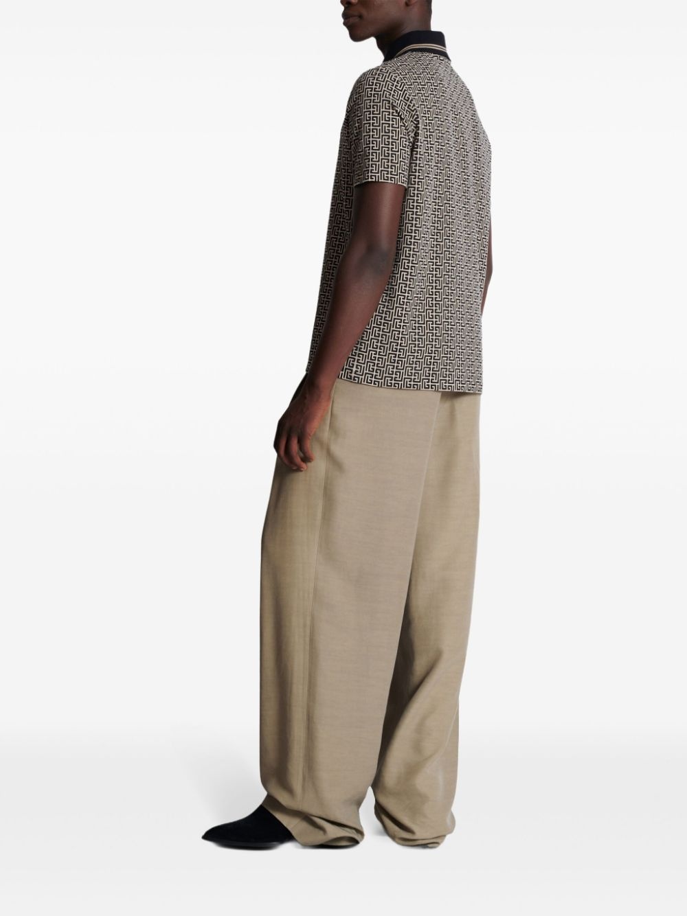 Labyrinth jacquard polo shirt - 4