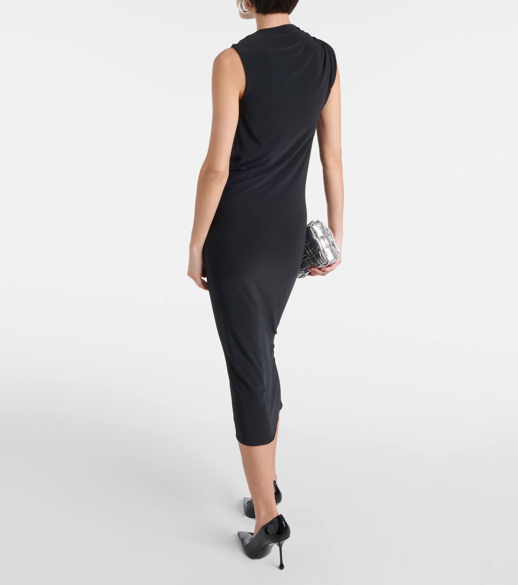 Nuble asymmetric jersey midi dress - 3