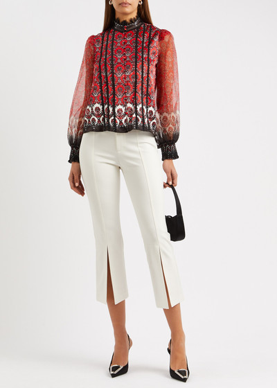 Alice + Olivia Walker cropped stretch-jersey trousers outlook