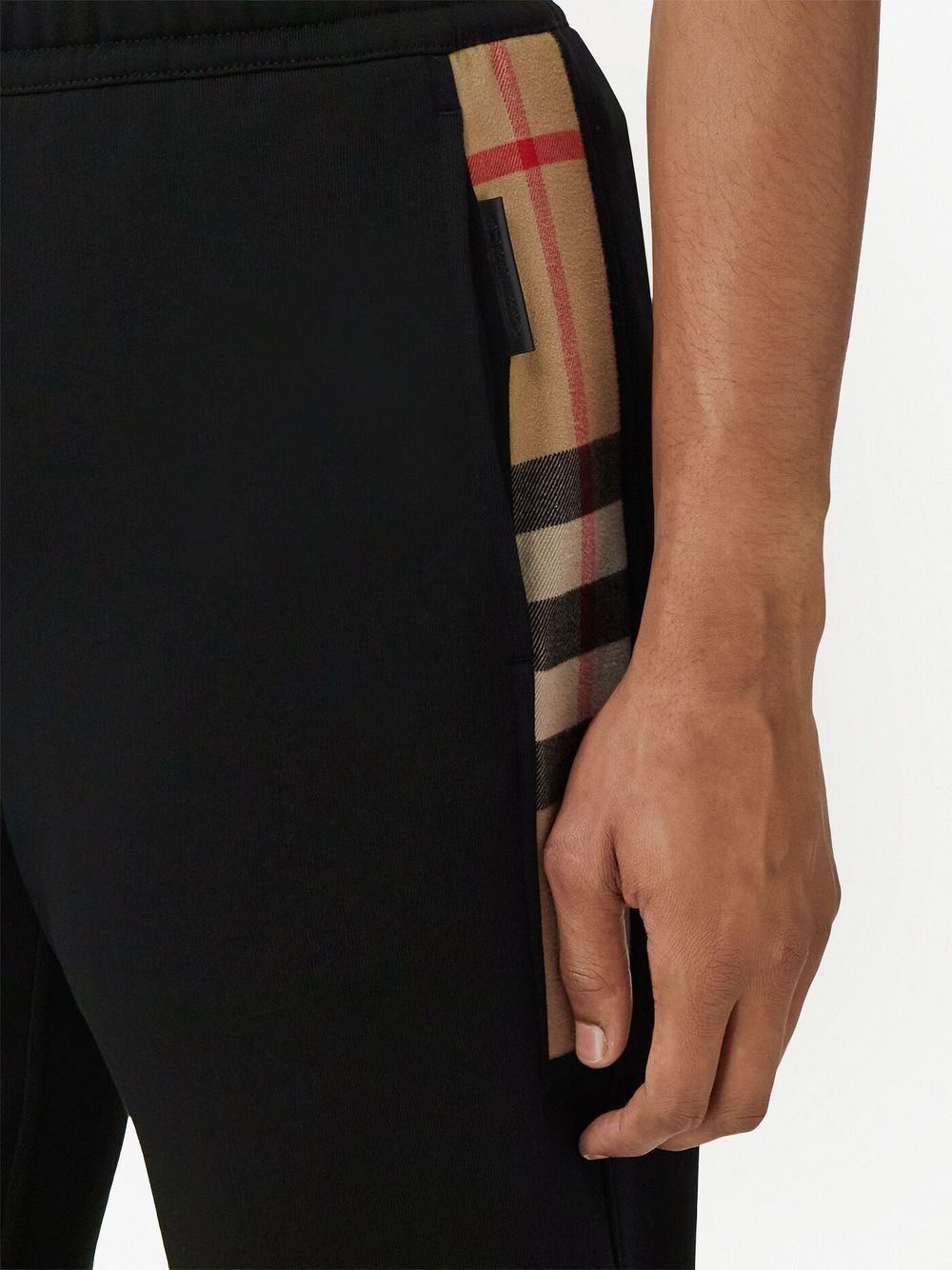 check-panelled track pants - 2
