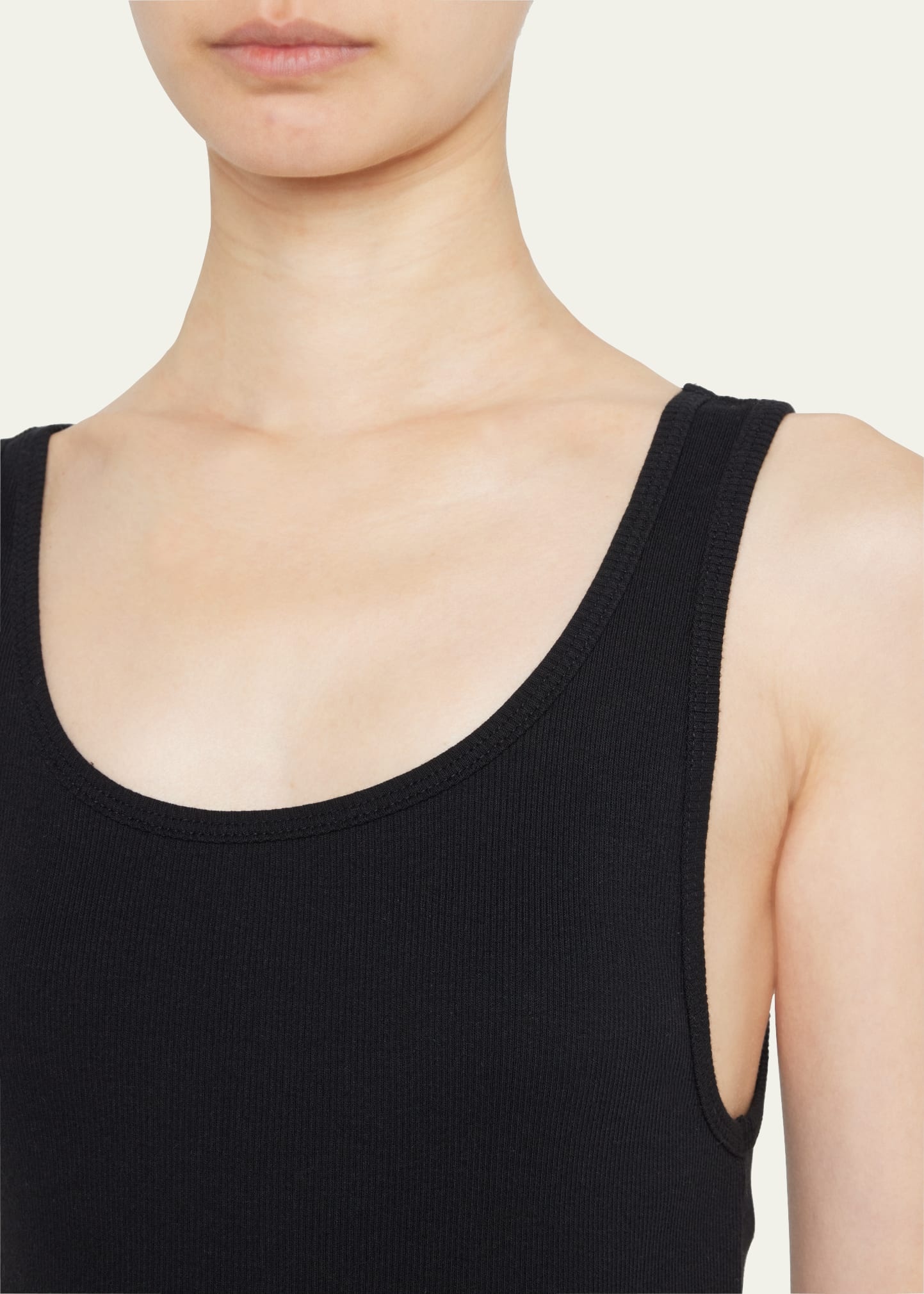 Cropped Scoop-Neck Tank Top - 5