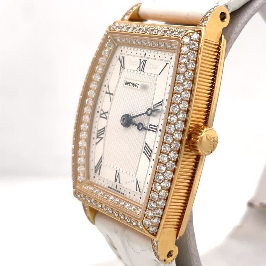 Pre-owned Breguet Heritage Automatic Diamond Silver Dial Ladies Watch 8671 - 4
