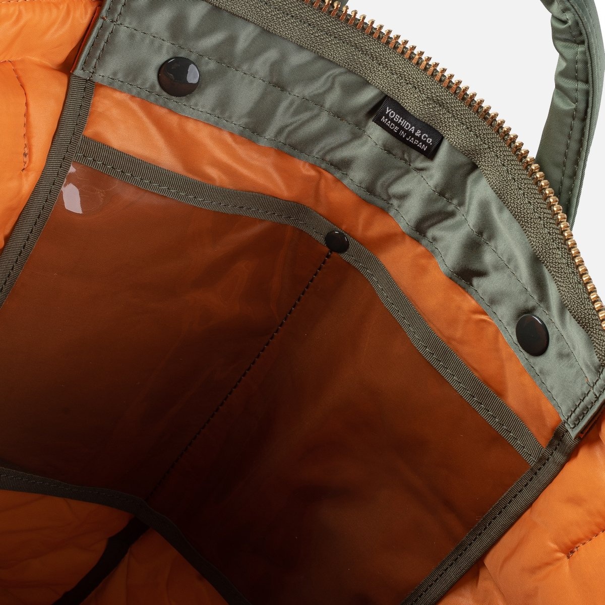 POR-HEL-GRN Porter - Yoshida & Co. - Tanker 2Way Helmet Bag - Sage Green - 9