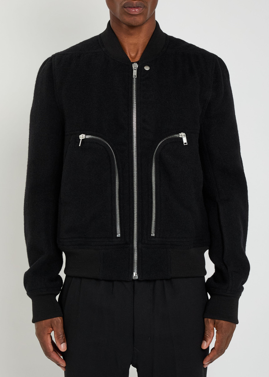 Rick Owens Bauhaus Flight Wool Bomber Jacket - 2