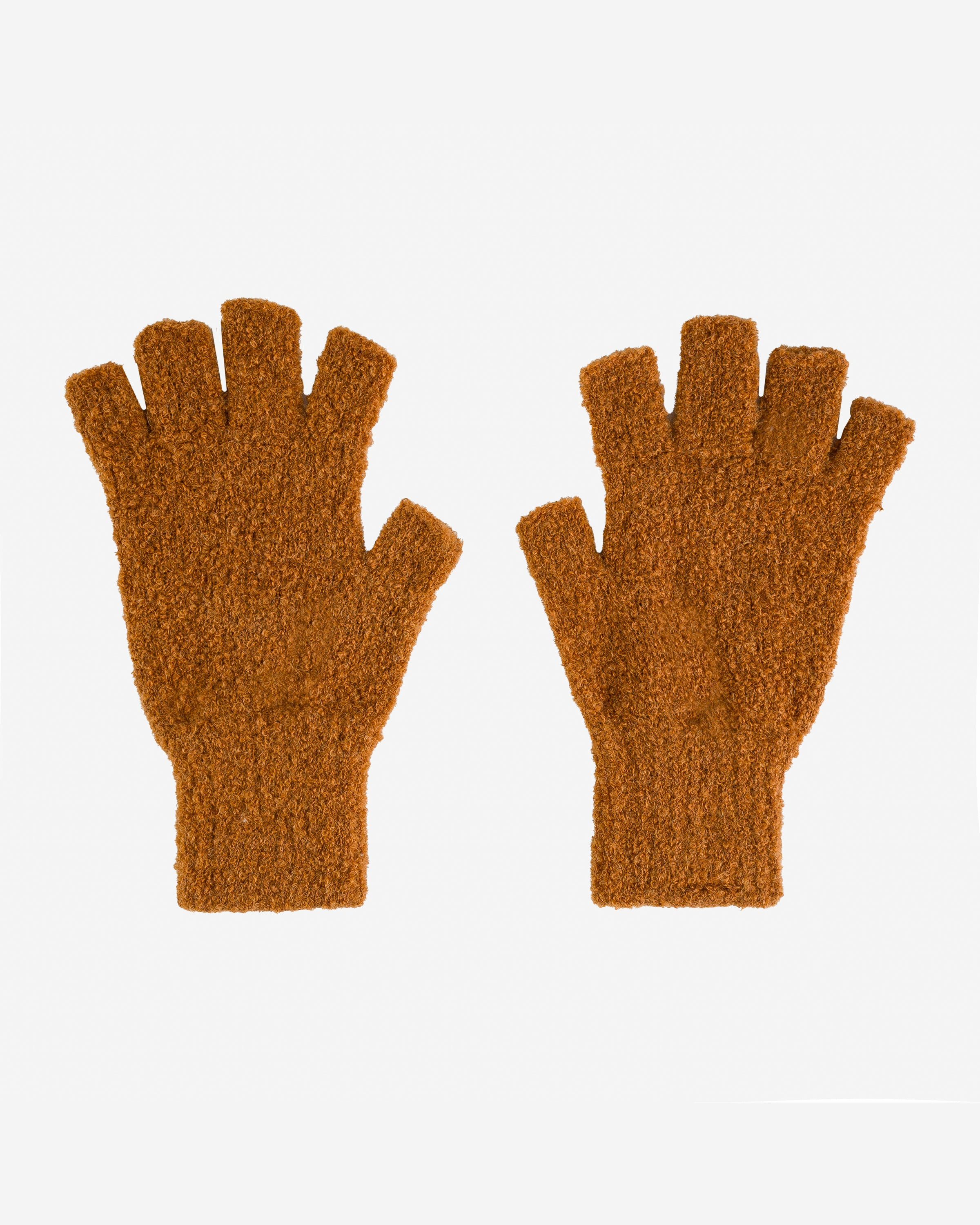 DEC-GLV-CAM Decka Fingerless Gloves - Camel - 2