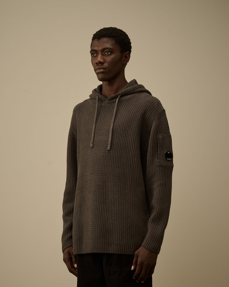 Cotton Chenille Hooded Sweater 3