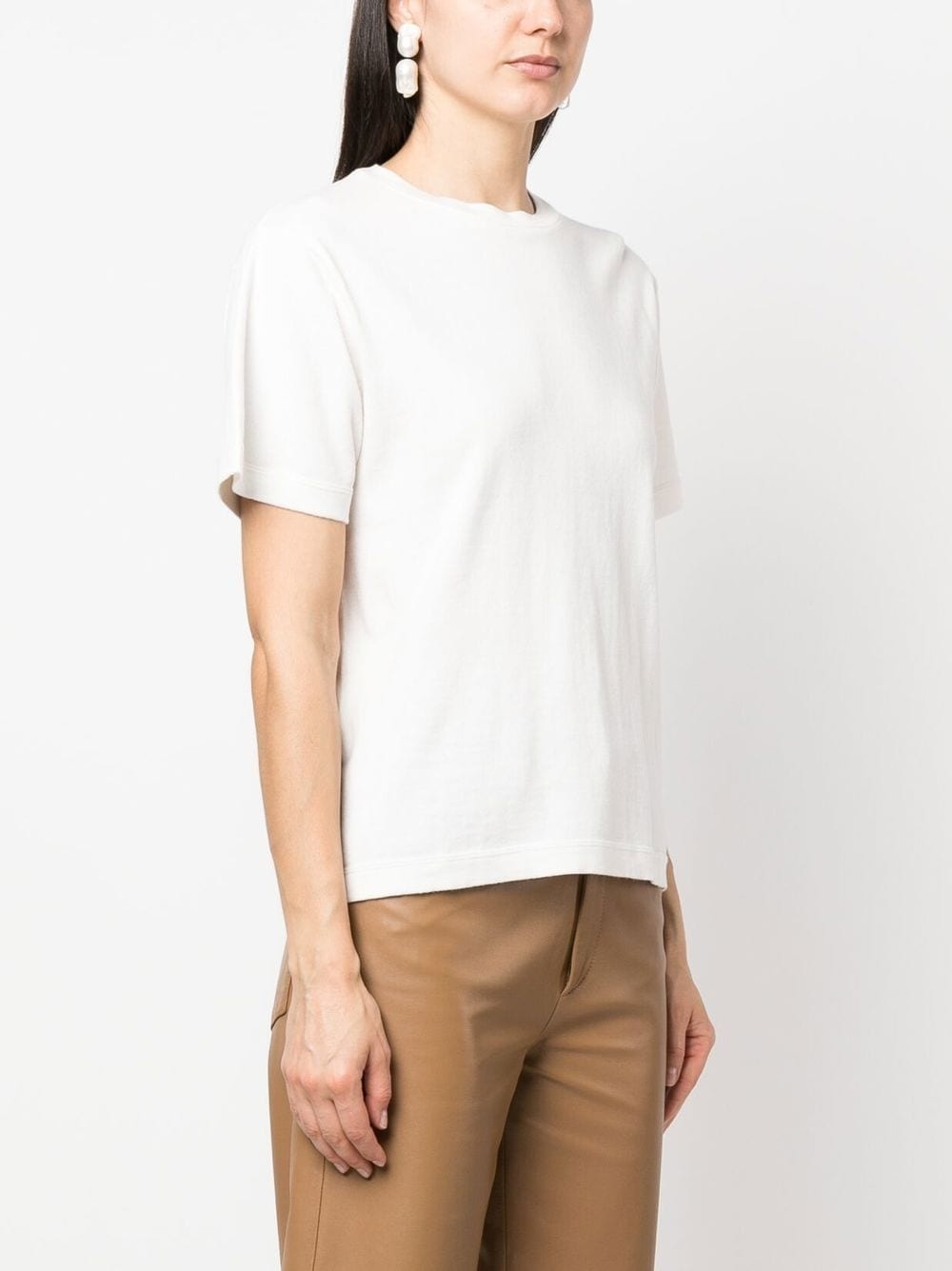 short-sleeve cotton-blend T-shirt - 3