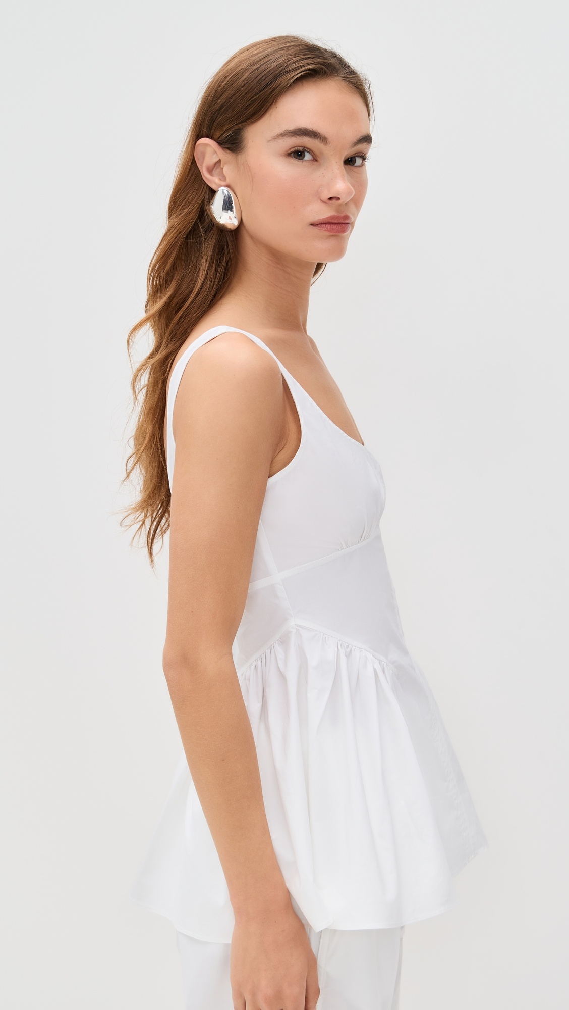 Bader Top in Stretch Poplin - 3