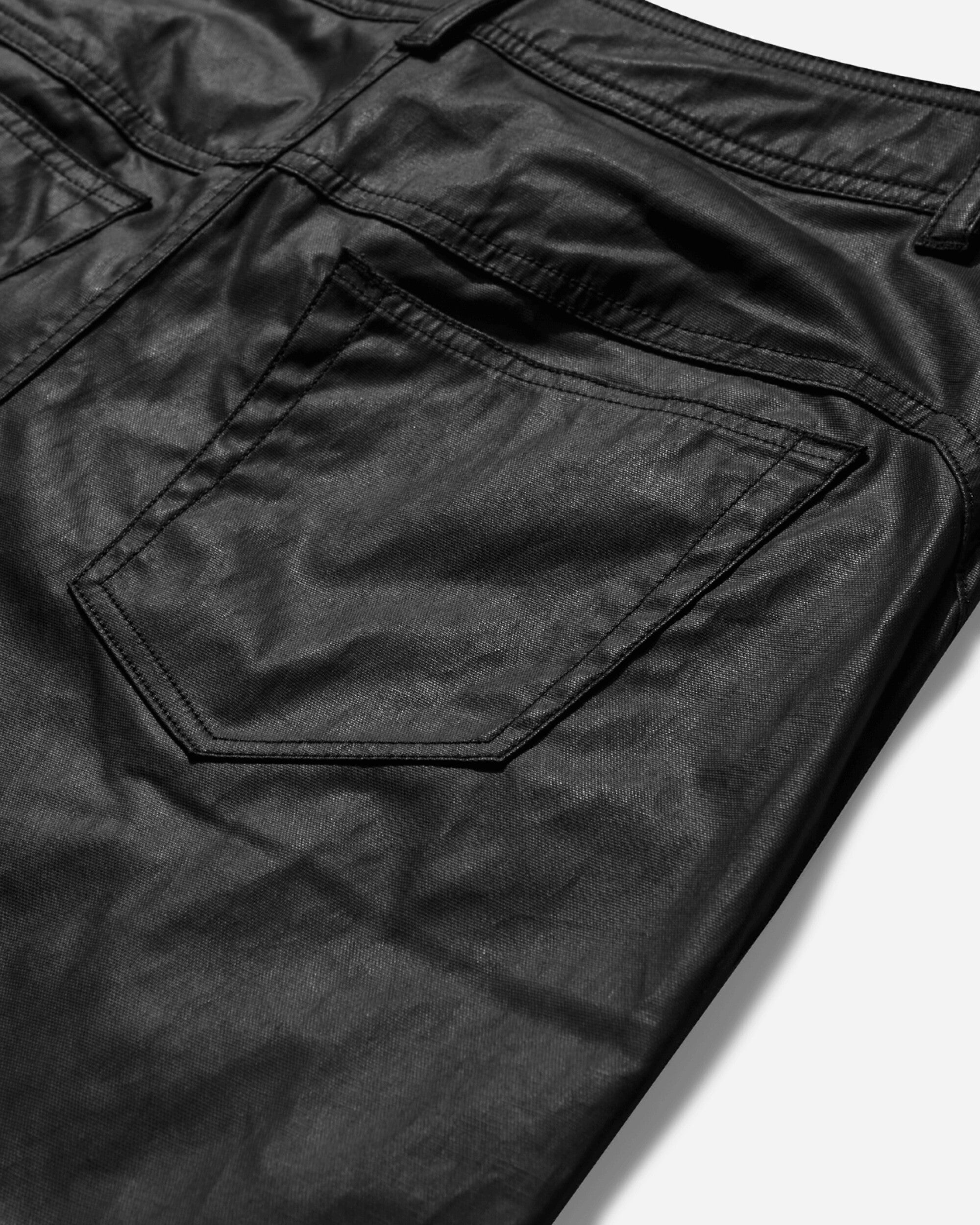 Men's Travis Scott Waxed Shorts Black - 3