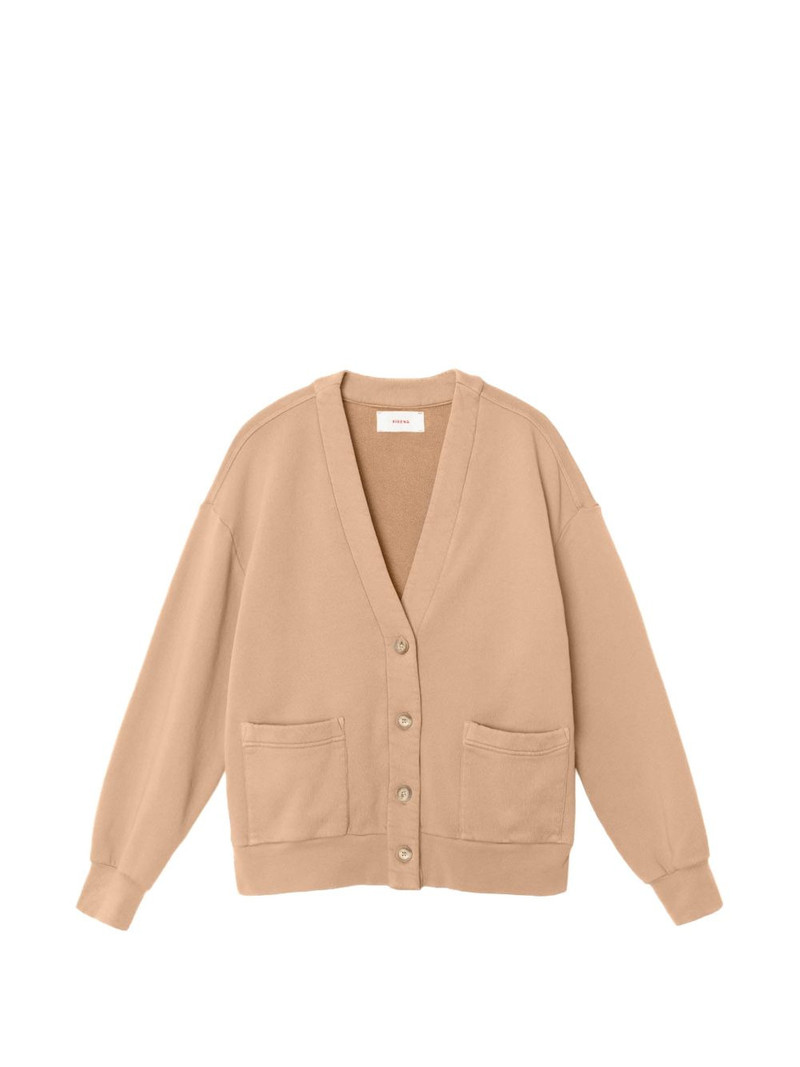 front-pocket button-fastening cardigan 1