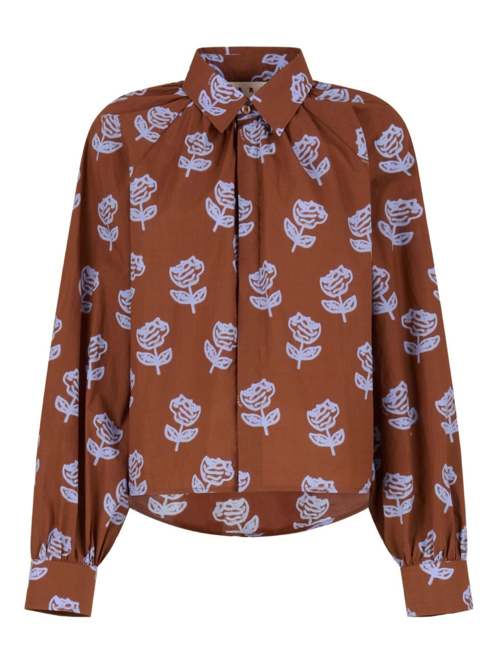floral-print shirt - 1