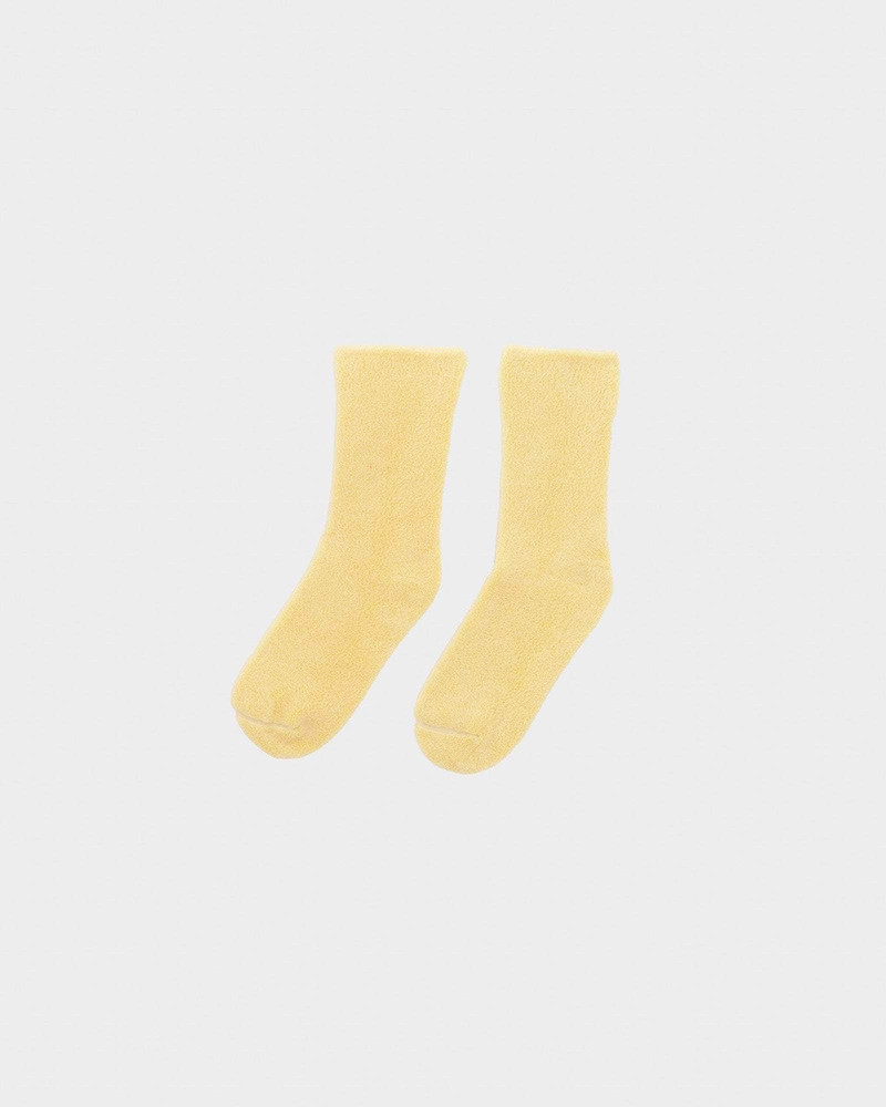 Buckle Overankle Socks - Textured Organic Cotton 5