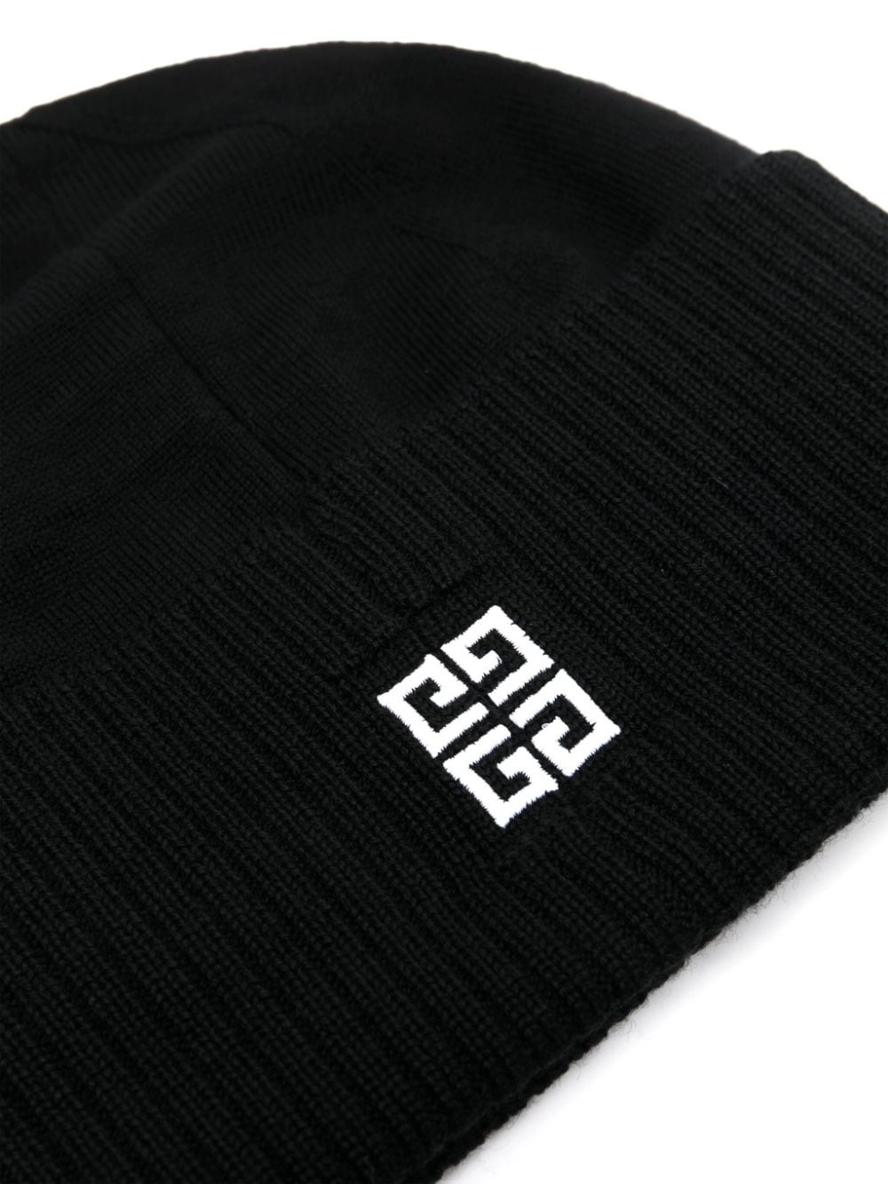 logo-embroidered beanie hat - 2