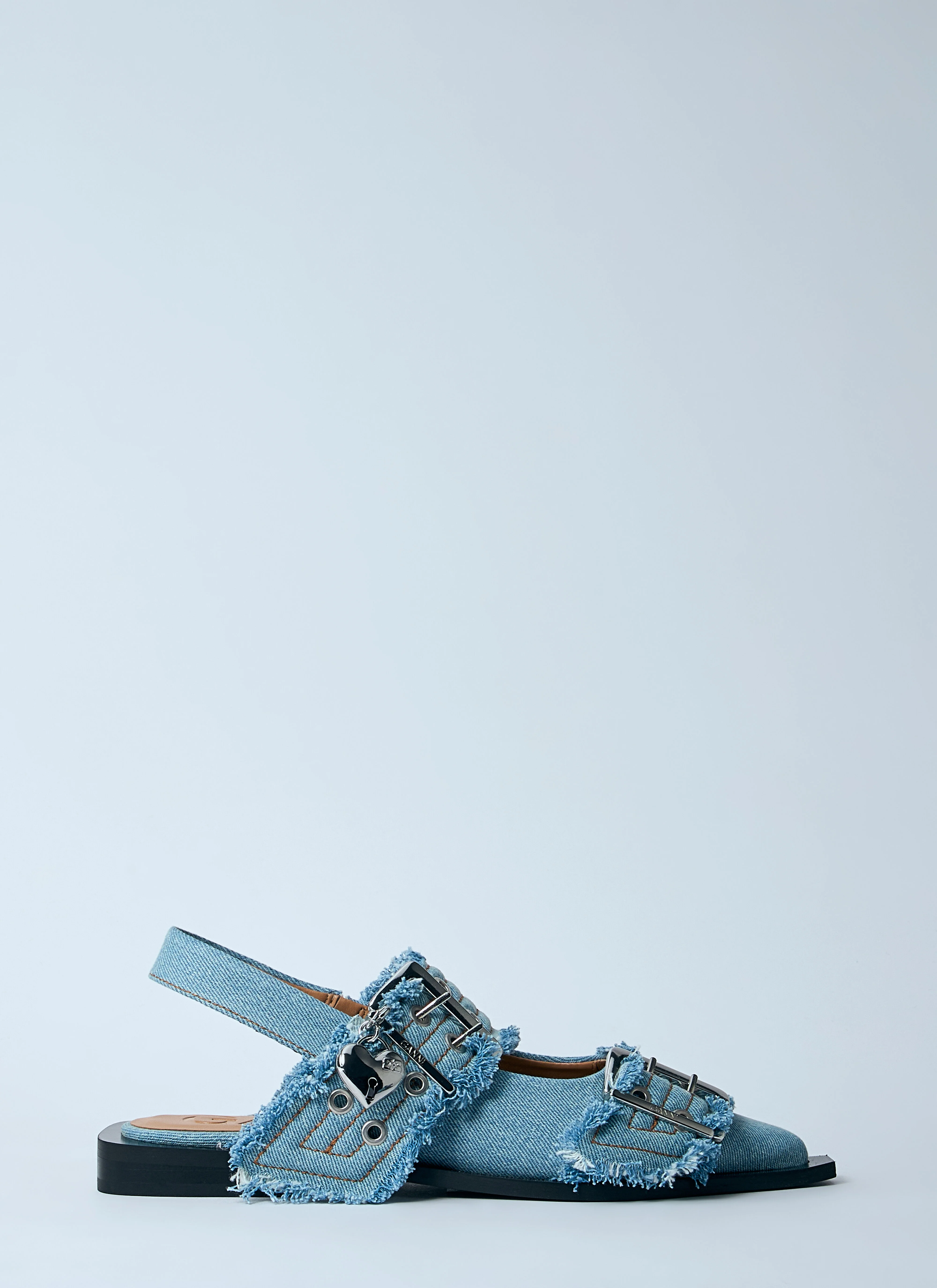 Feminine Buckle Ballerina Flats - 1