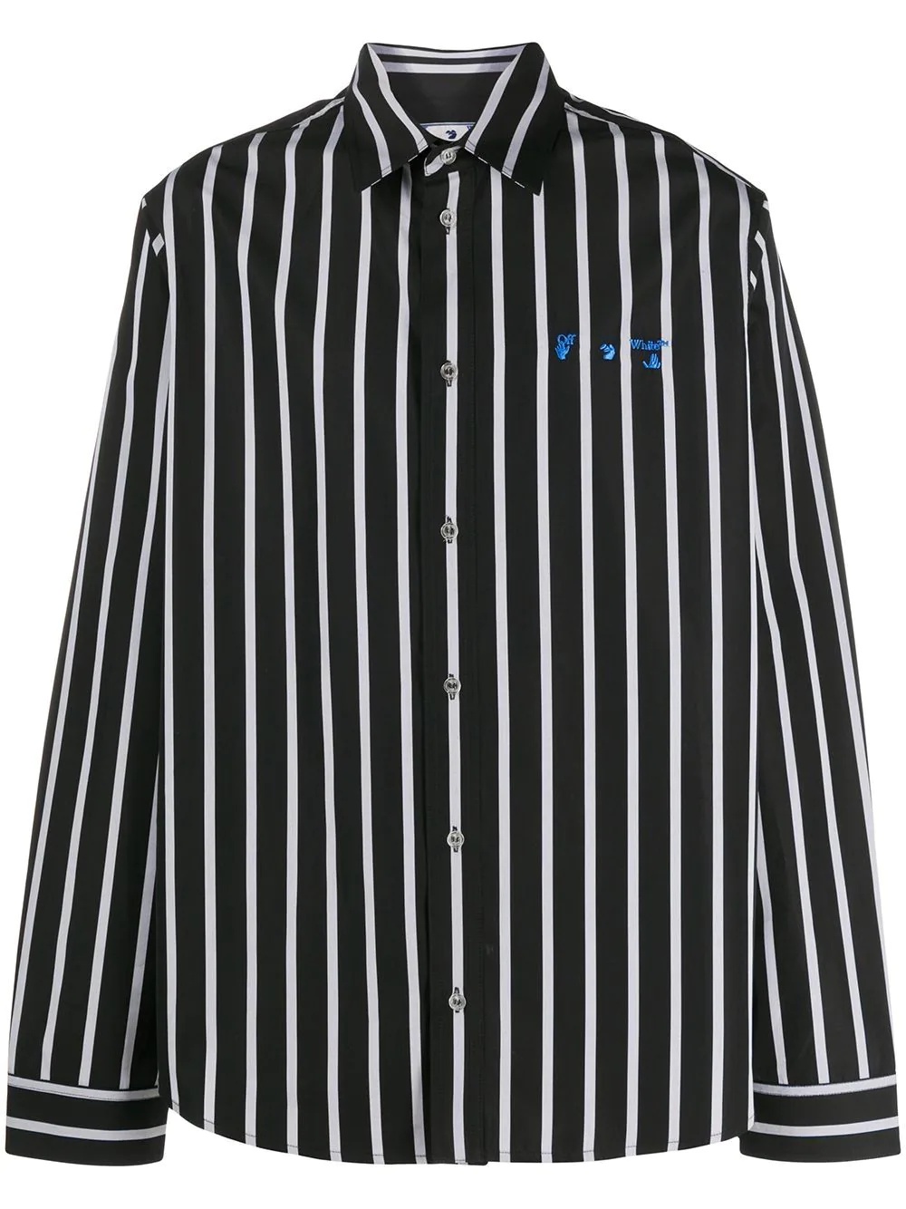 striped long-sleeve shirt - 1