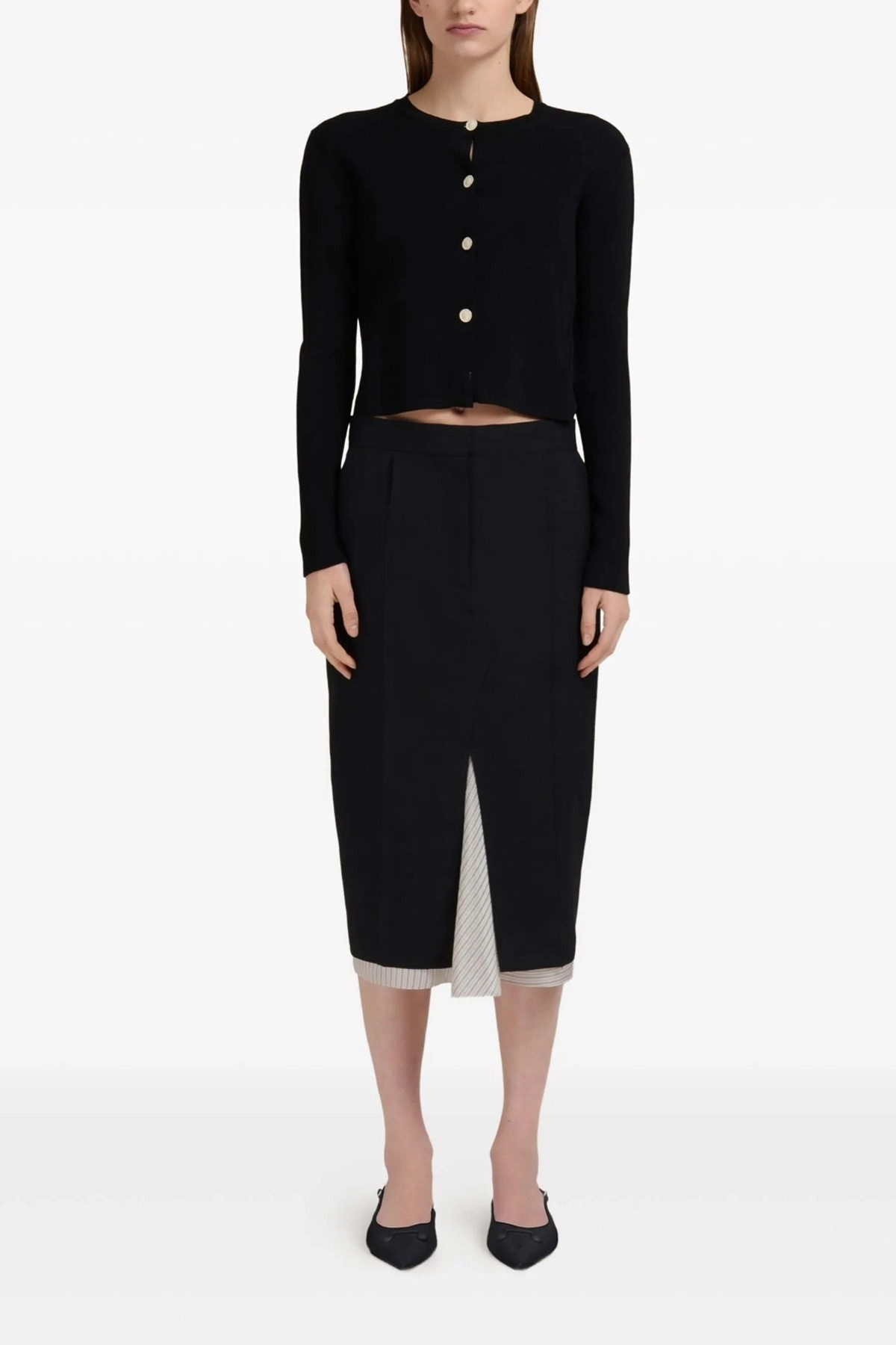 Exposed lining skirt - 2