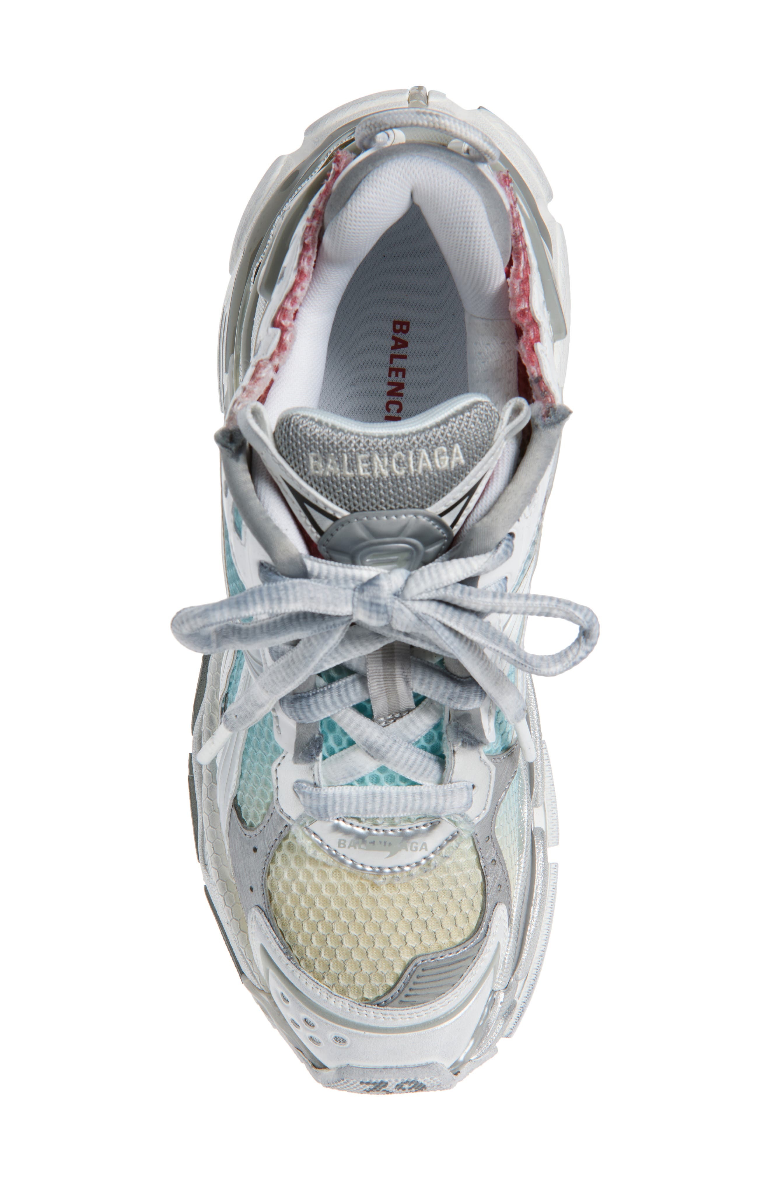 Balenciaga Runner Sneaker in White/Grey/Blue/Red/Beige at Nordstrom - 5