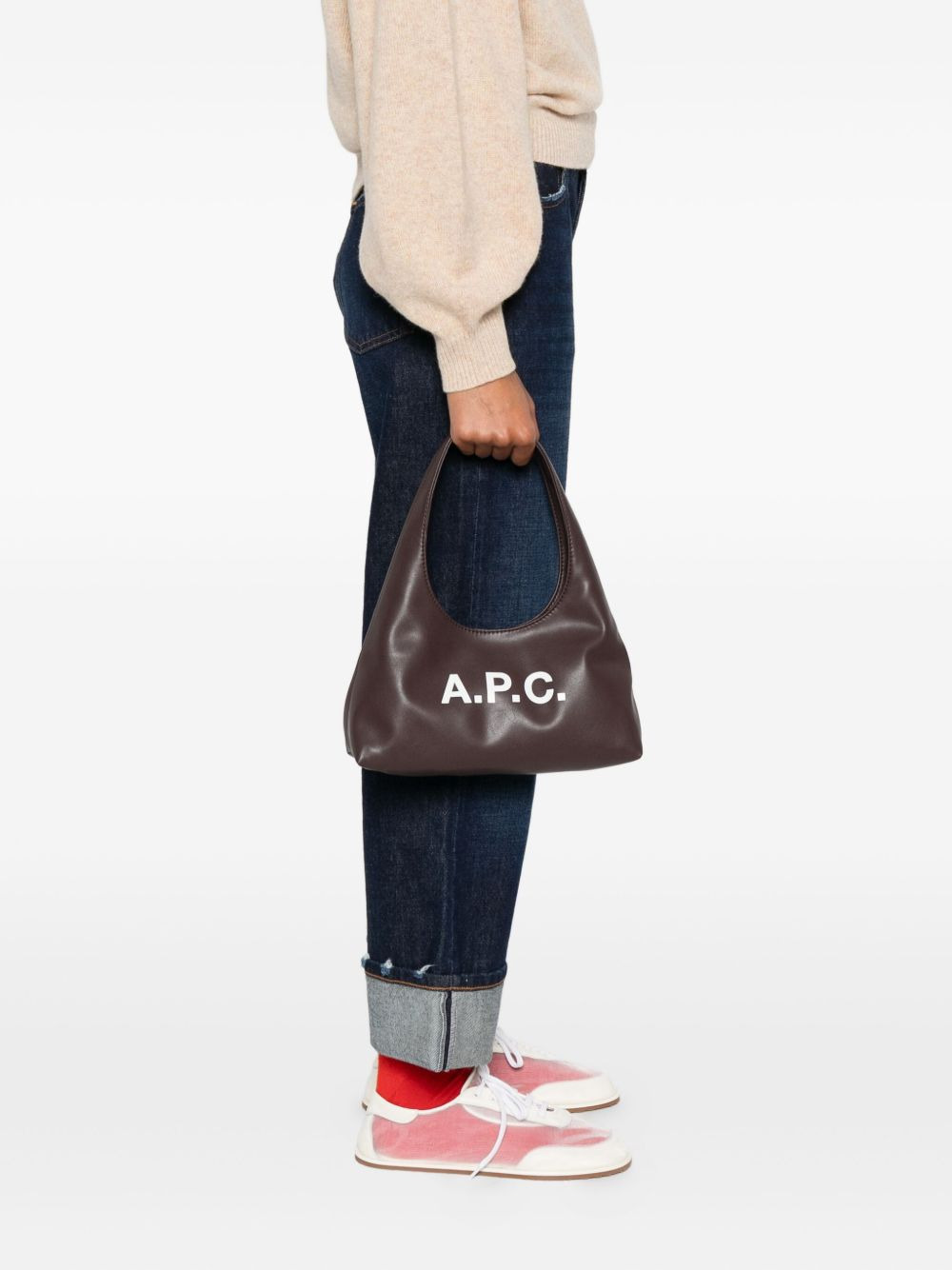 small logo-plaque shoulder bag - 2