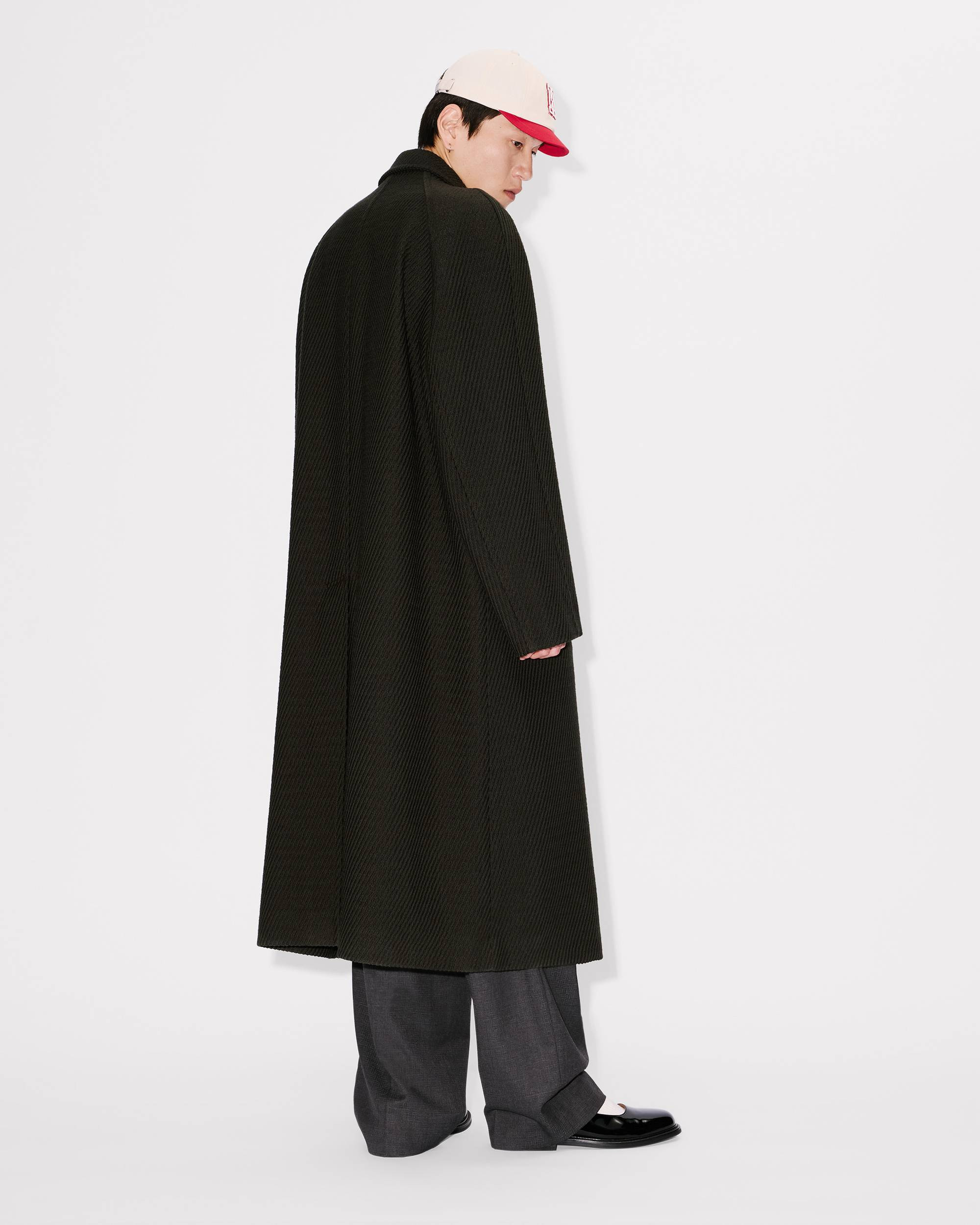 Wrap coat in mixed virgin wool - 4