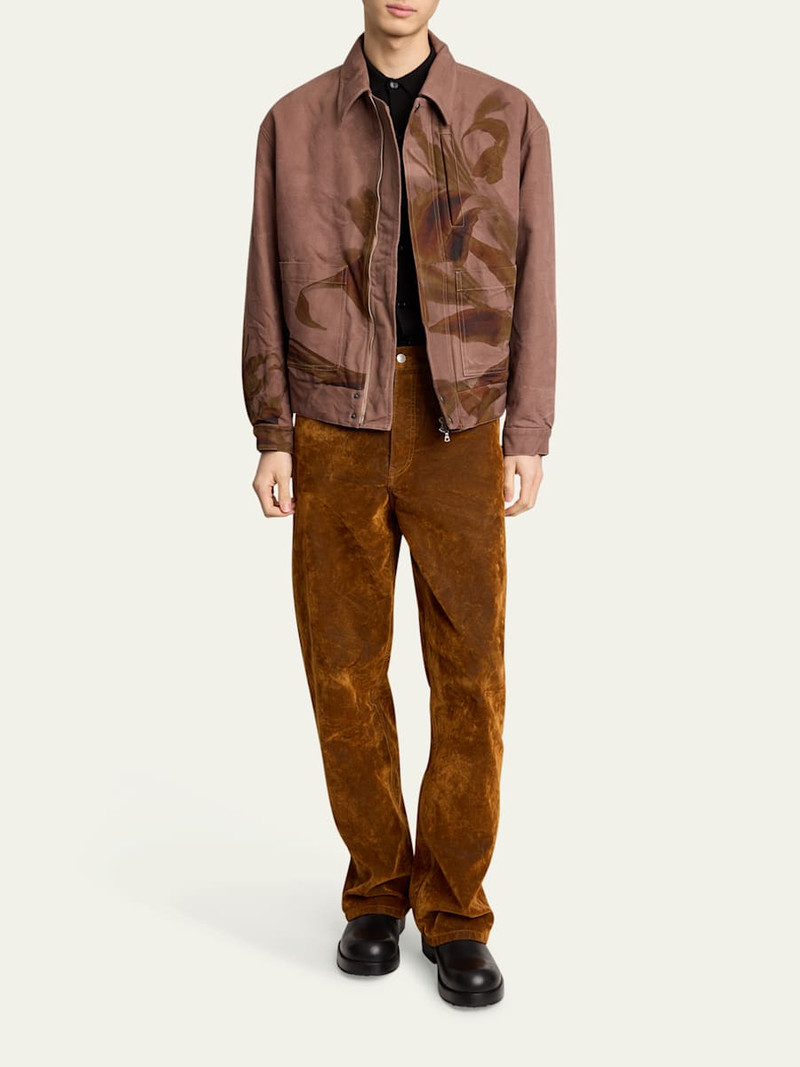 Dries Van Noten Men's Cotton Floral Full-Zip Blouson Jacket outlook