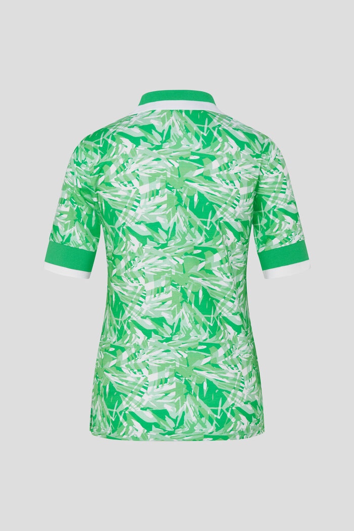 Elonie Functional polo shirt in Green/White - 5