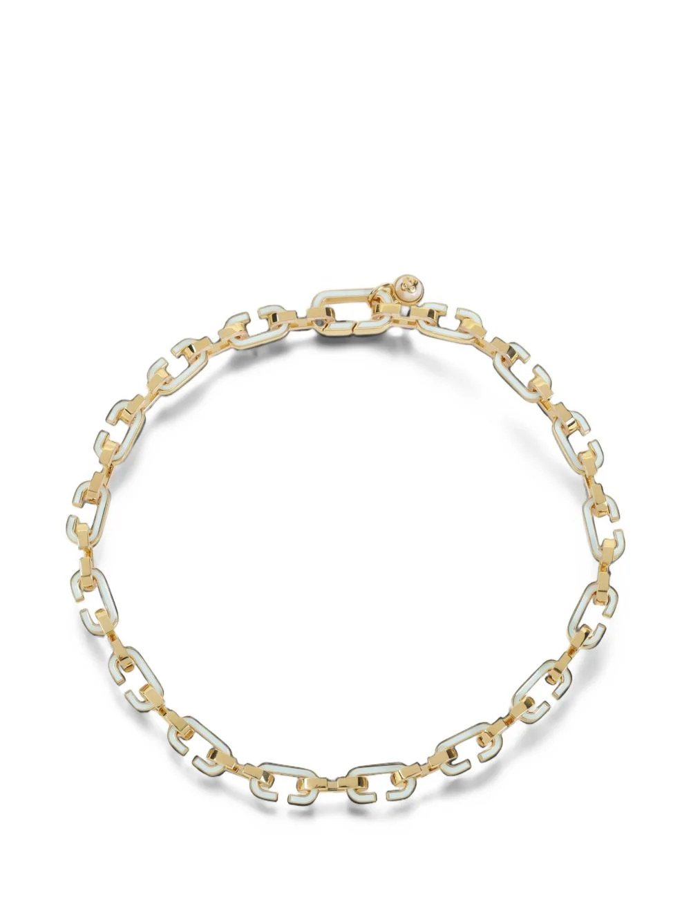 enamel C-link necklaces - 1