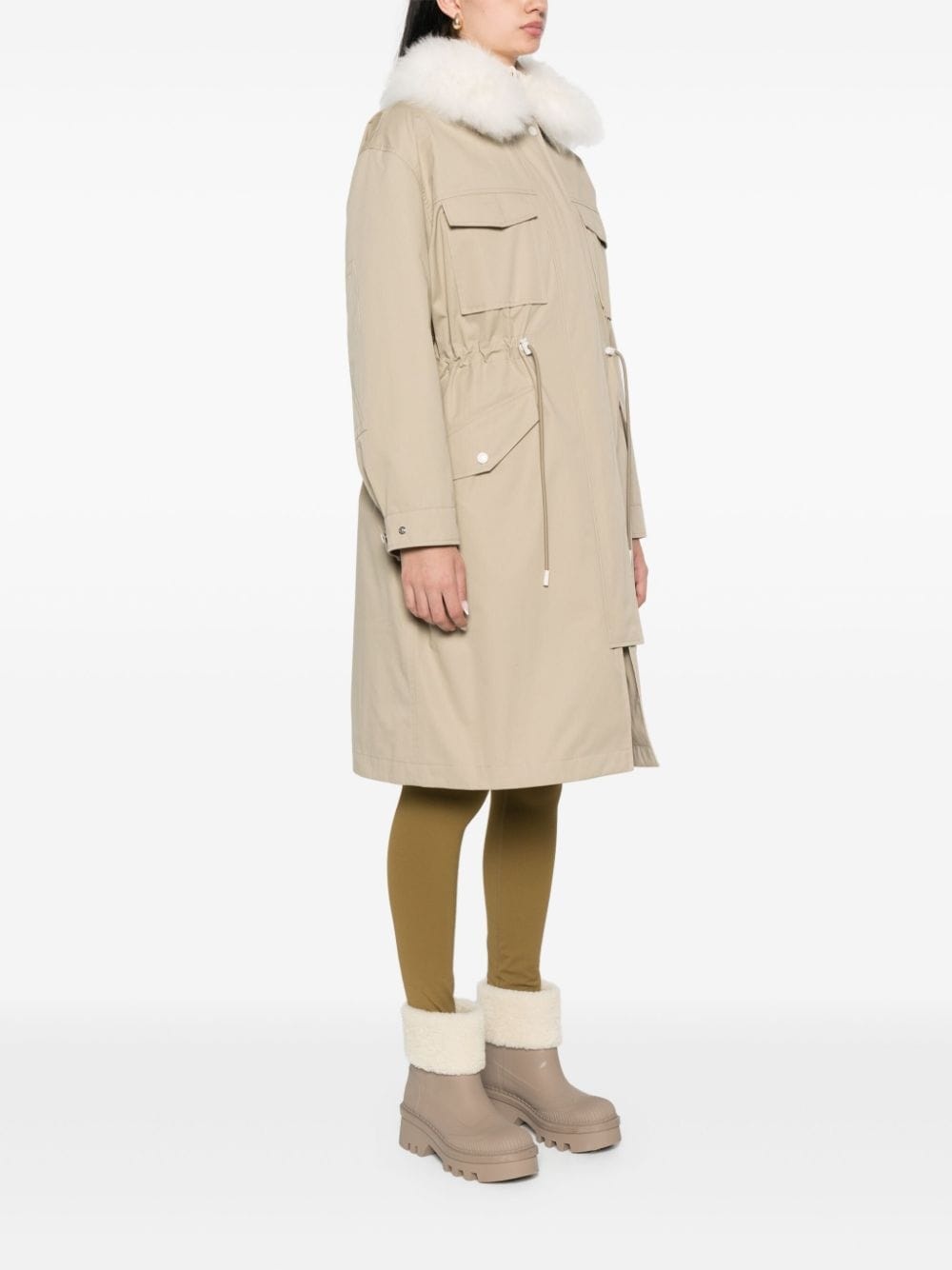 fur-detailed parka - 3