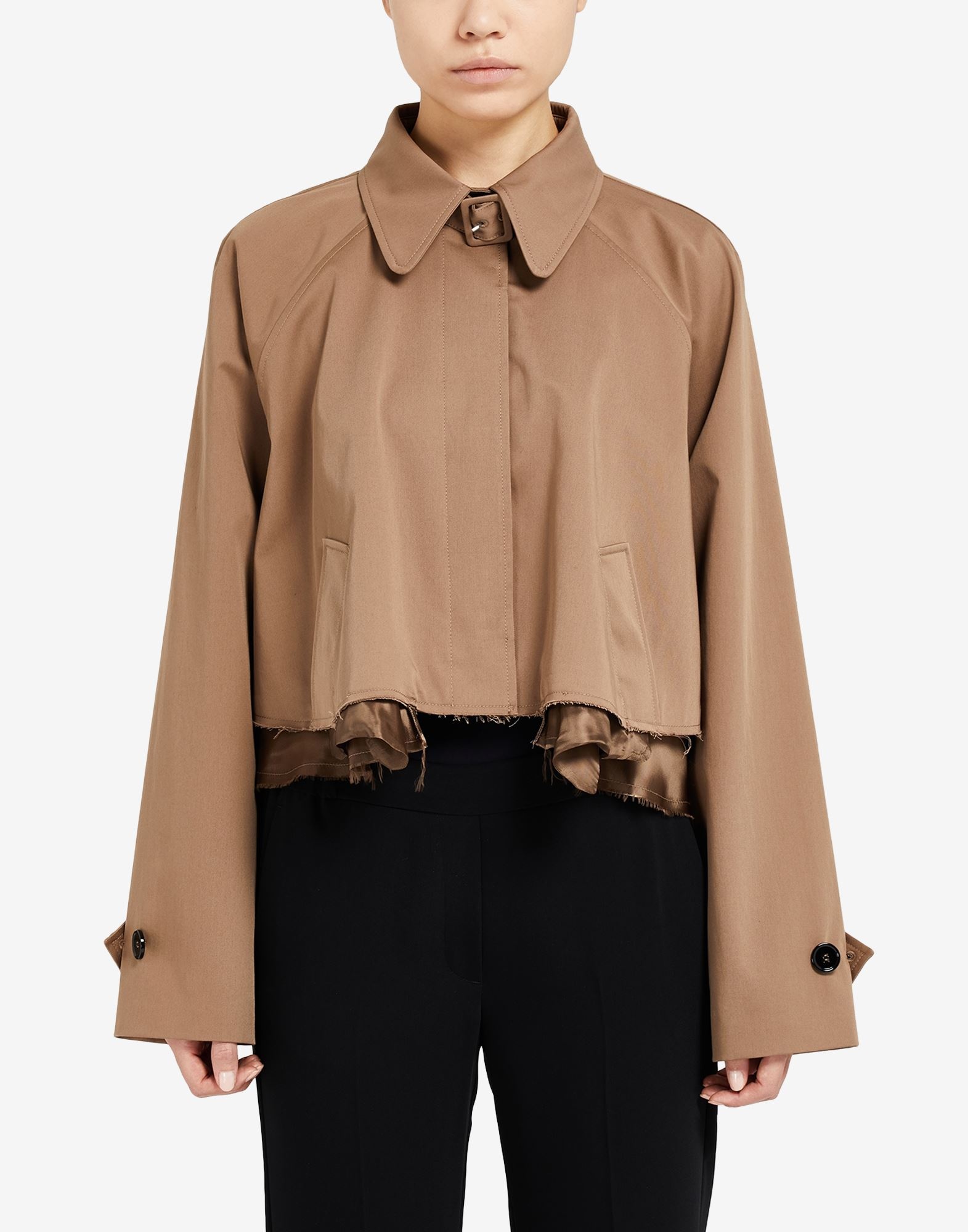Cropped trench coat - 5