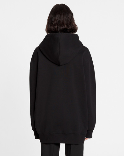 Lanvin OVERSIZED EMBROIDERED CURB HOODIE outlook