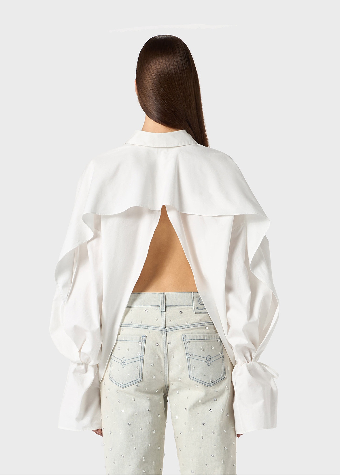 POLO NECK BLOUSE IN POPLIN - 4
