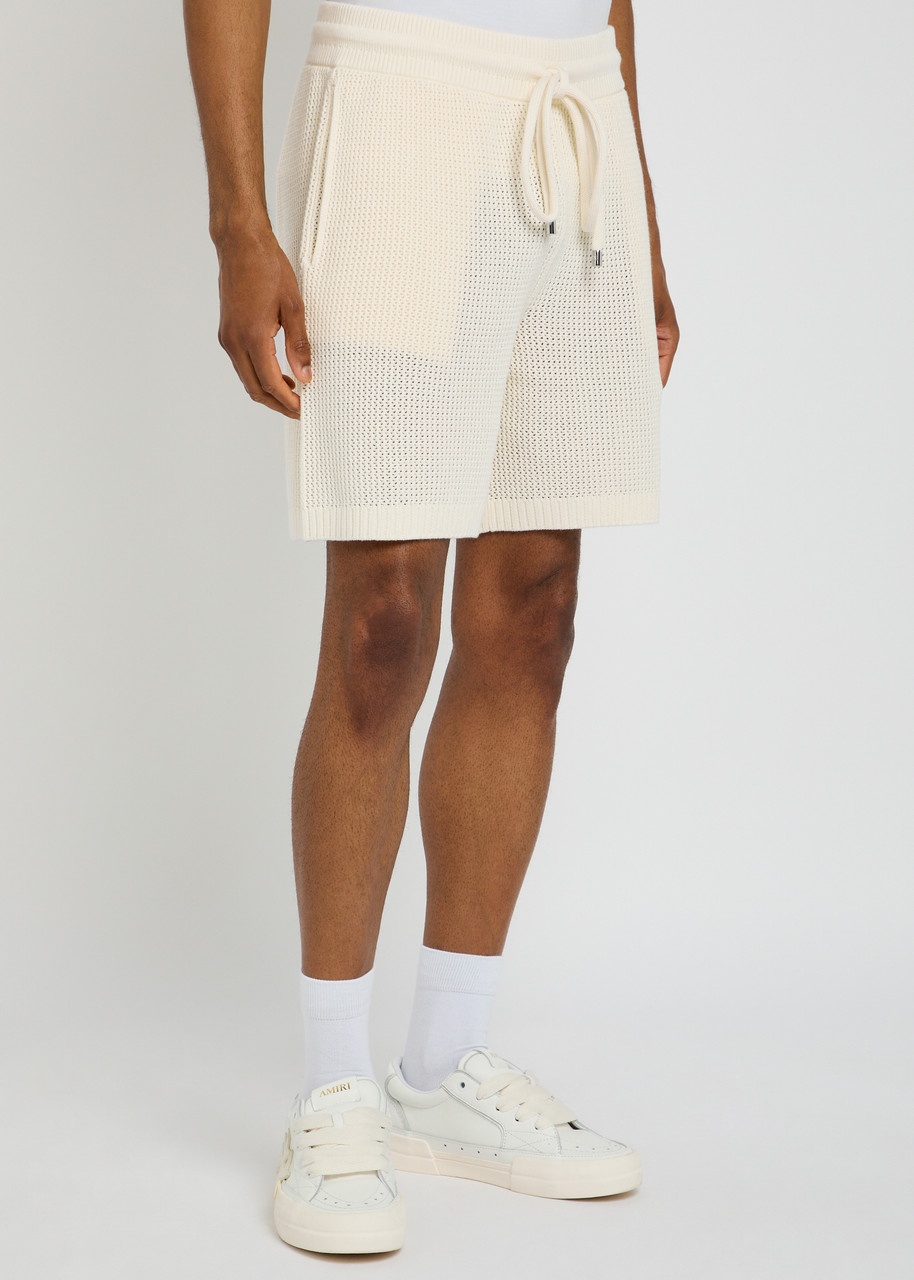 Amiri Logo-embroidered Cotton Crochet Shorts - 2