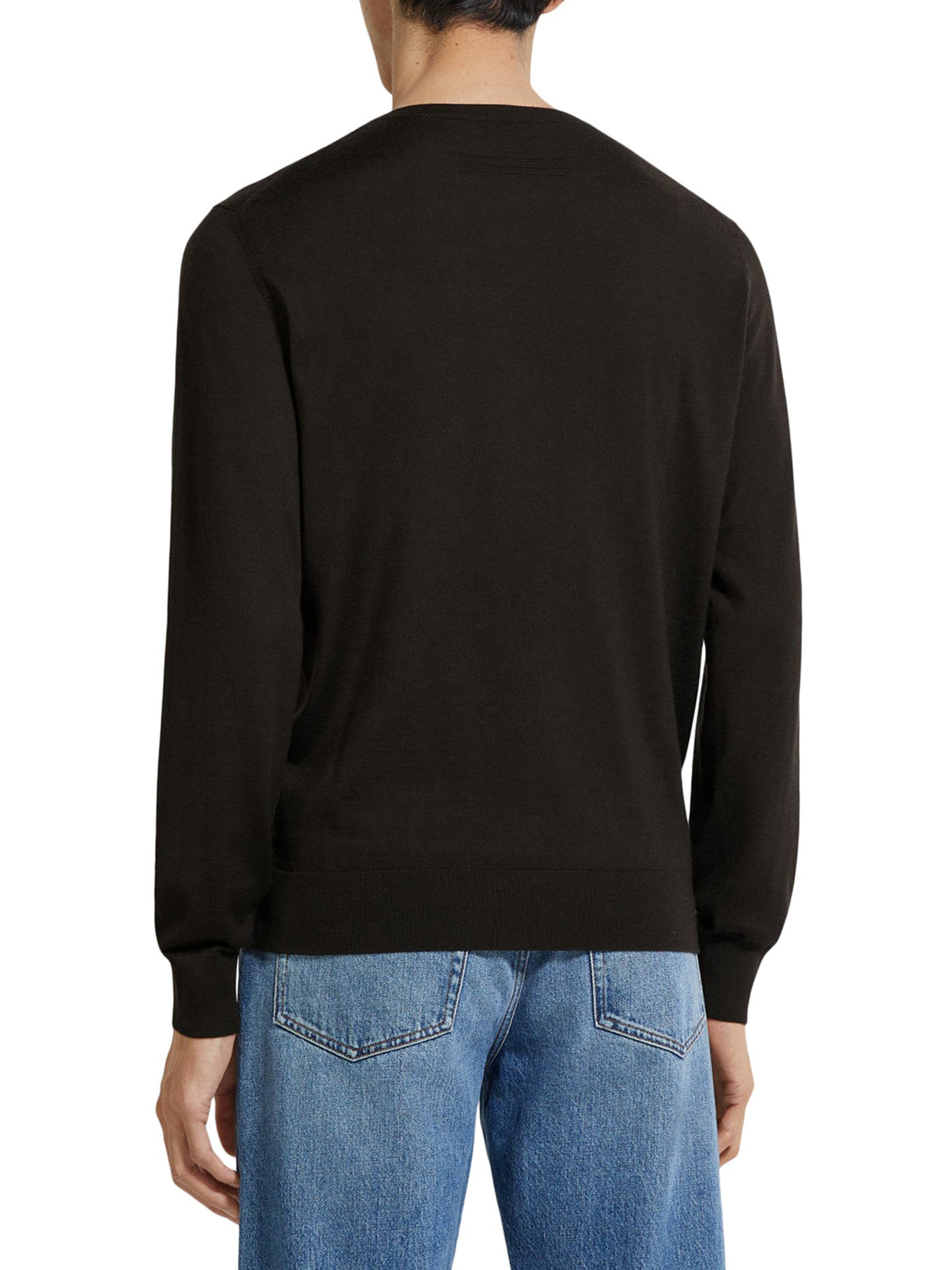 CREW NECK SWEATER IN CASHSETA MÉLANGE - 3