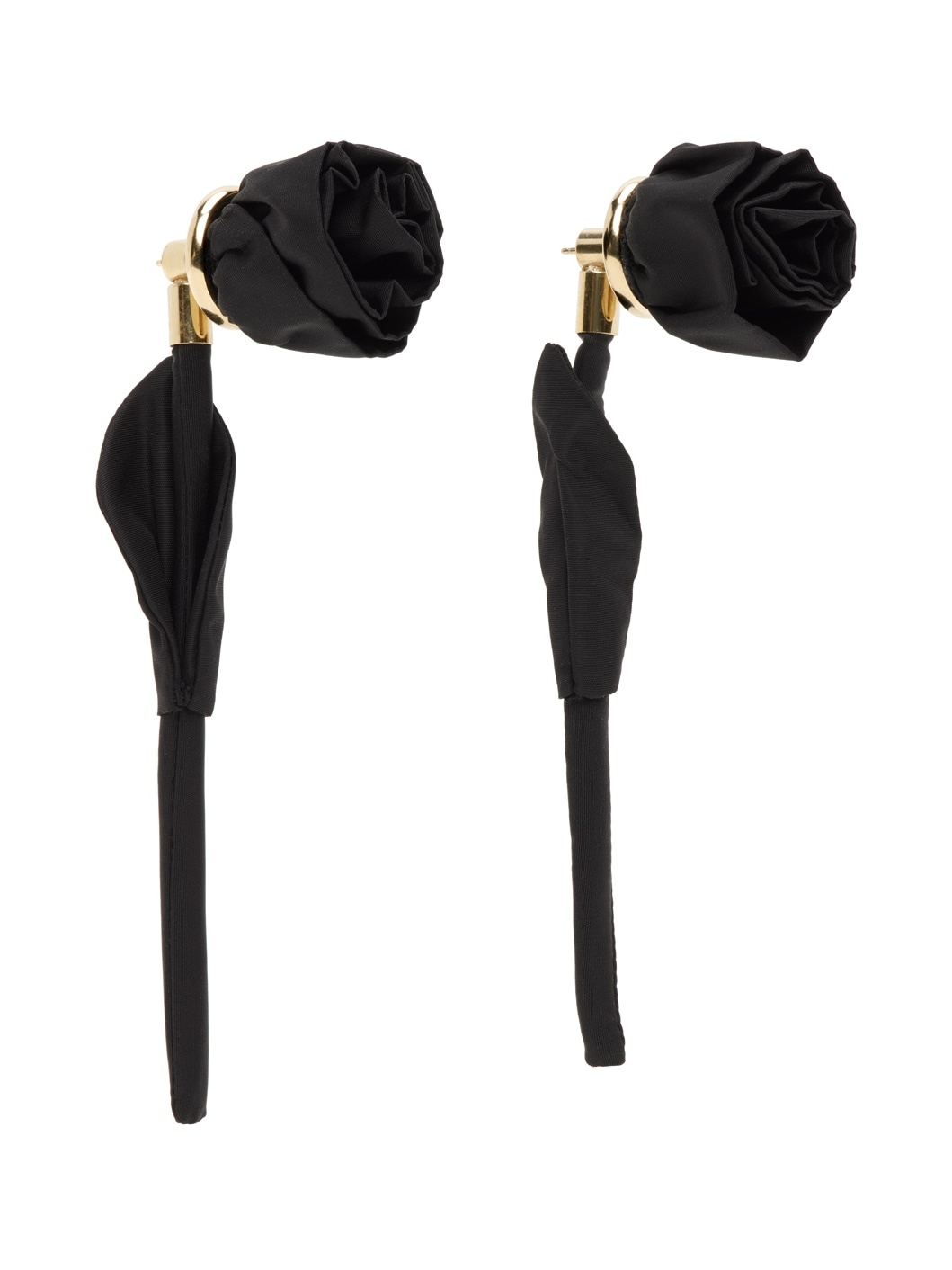 Black Rose Earrings - 2