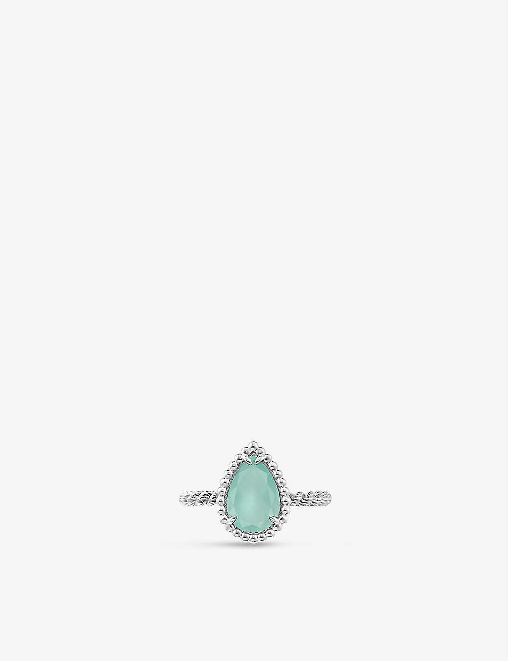 Serpent Bohème 18ct white-gold and 1.16ct aquaprase ring - 3