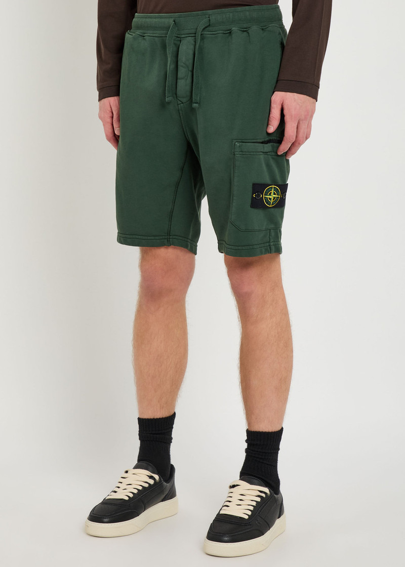 Stone Island Stone Island Logo Cotton Shorts outlook