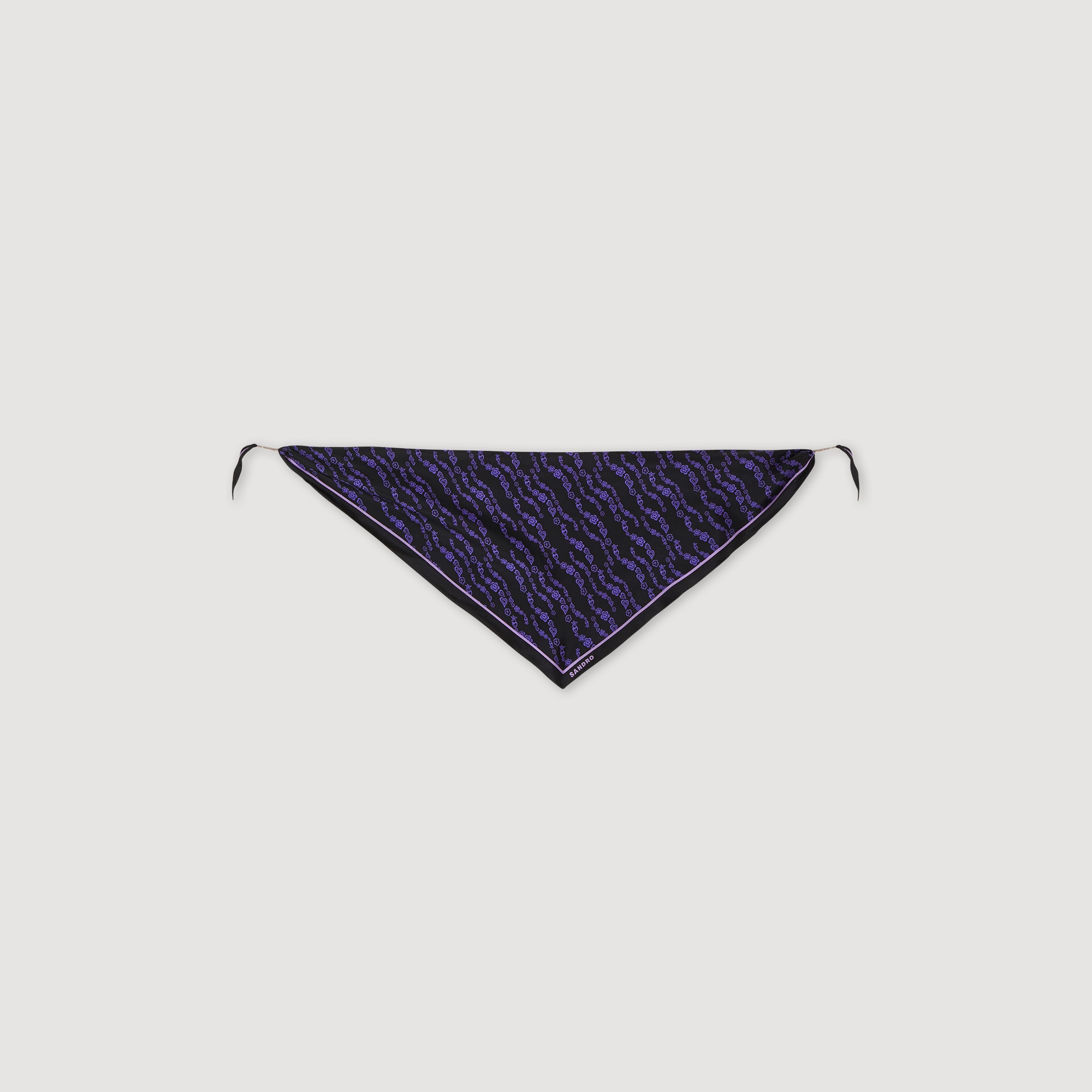 Printed silk scarf - 3