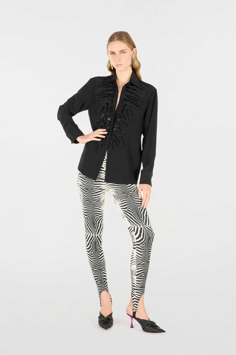Roberto Cavalli Sequined Tiger Skin Shirt outlook